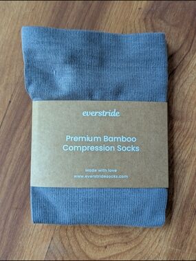 Everstride Premium Bamboo Compression Socks - Gray ✨NWT ✨ Size 2XL 19"-22" Calf